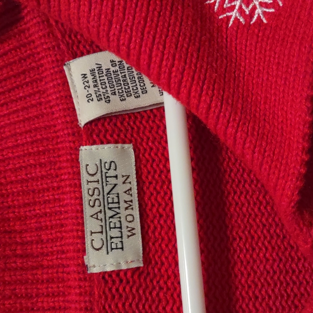 Sweater Jacket, Classic Elements, Size 20 To 22 W… - image 2